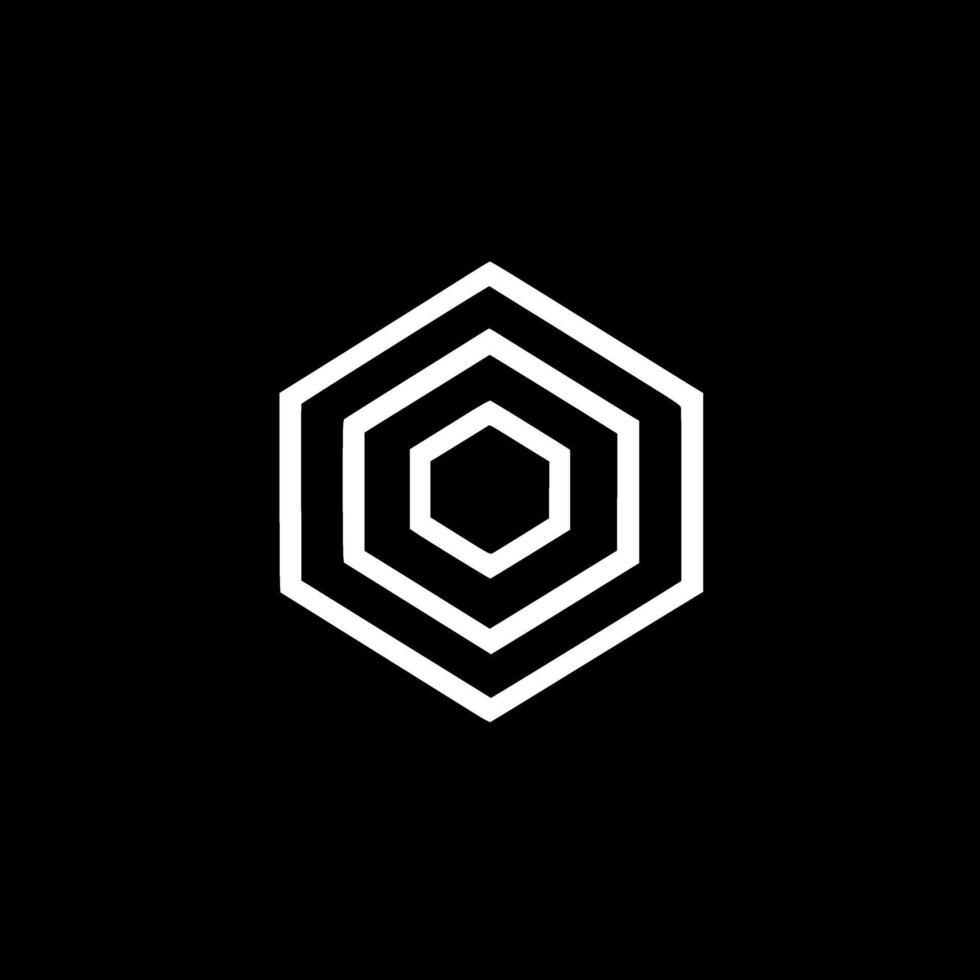 Hexagon - High Quality Logo - illustration ideal for T-shirt graphic vector