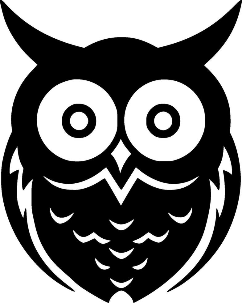 Owl - Minimalist and Flat Logo - illustration vector