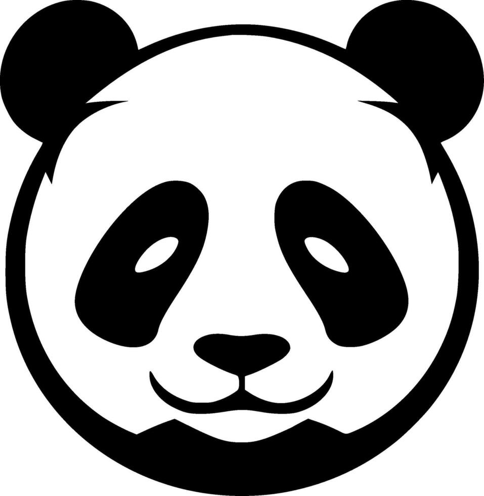 Panda - Minimalist and Flat Logo - illustration vector