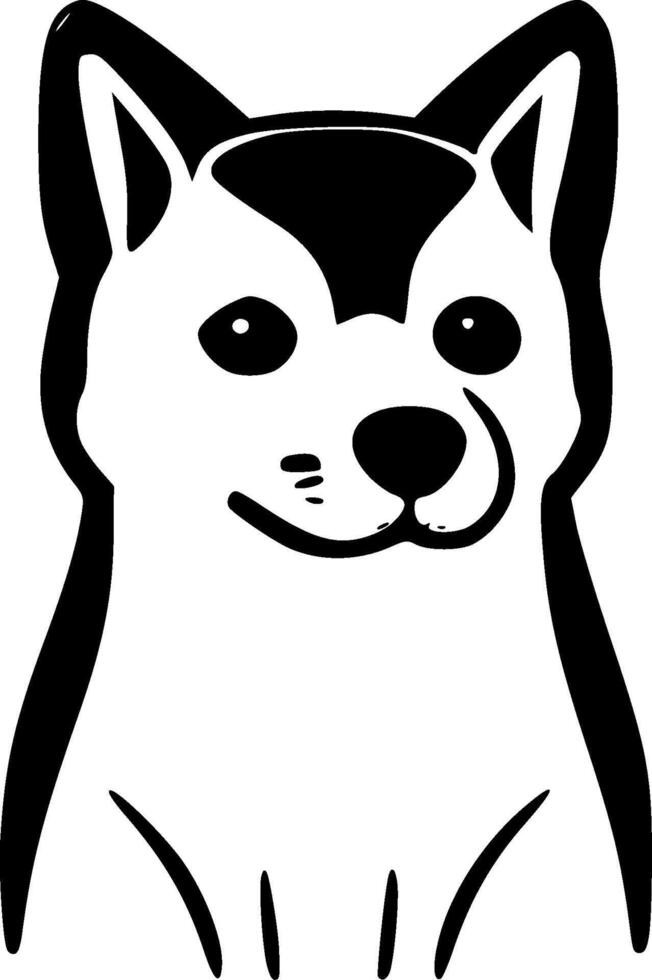 Shiba - Minimalist and Flat Logo - illustration vector