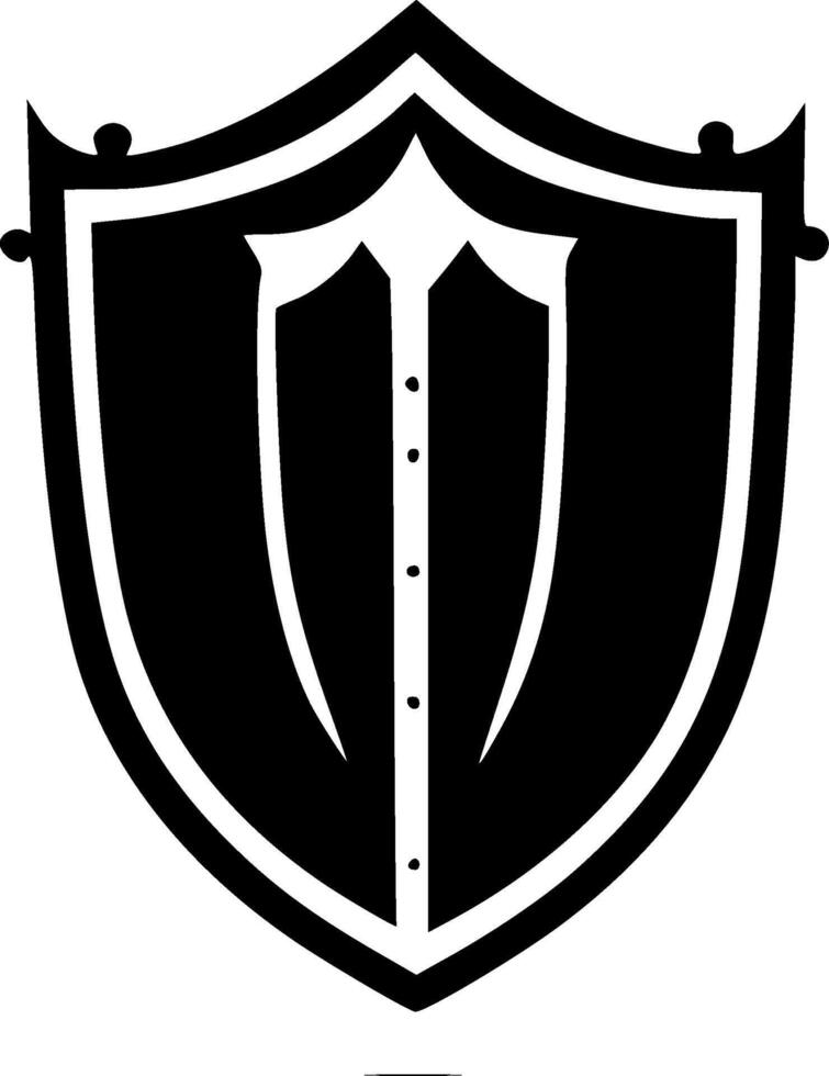 Shield - Minimalist and Flat Logo - illustration vector