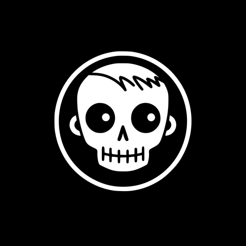 Skeleton - Minimalist and Flat Logo - illustration vector