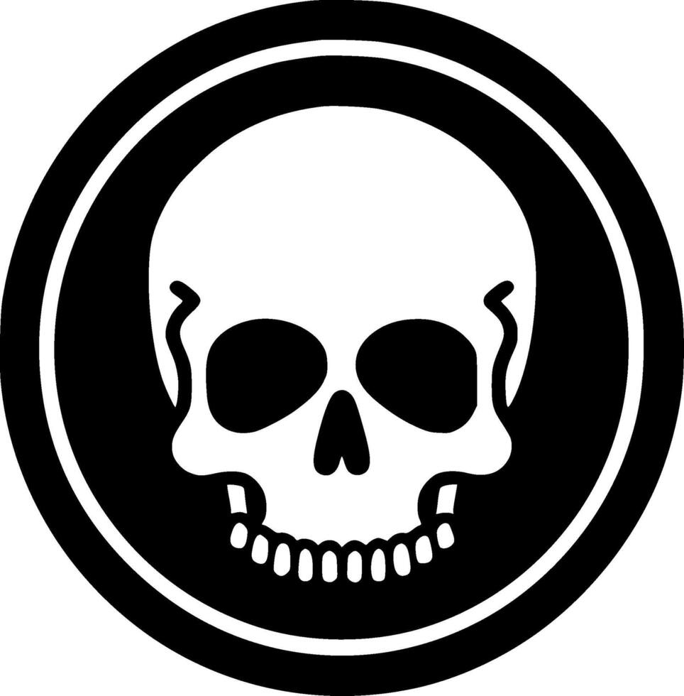 Skeleton, Black and White illustration vector