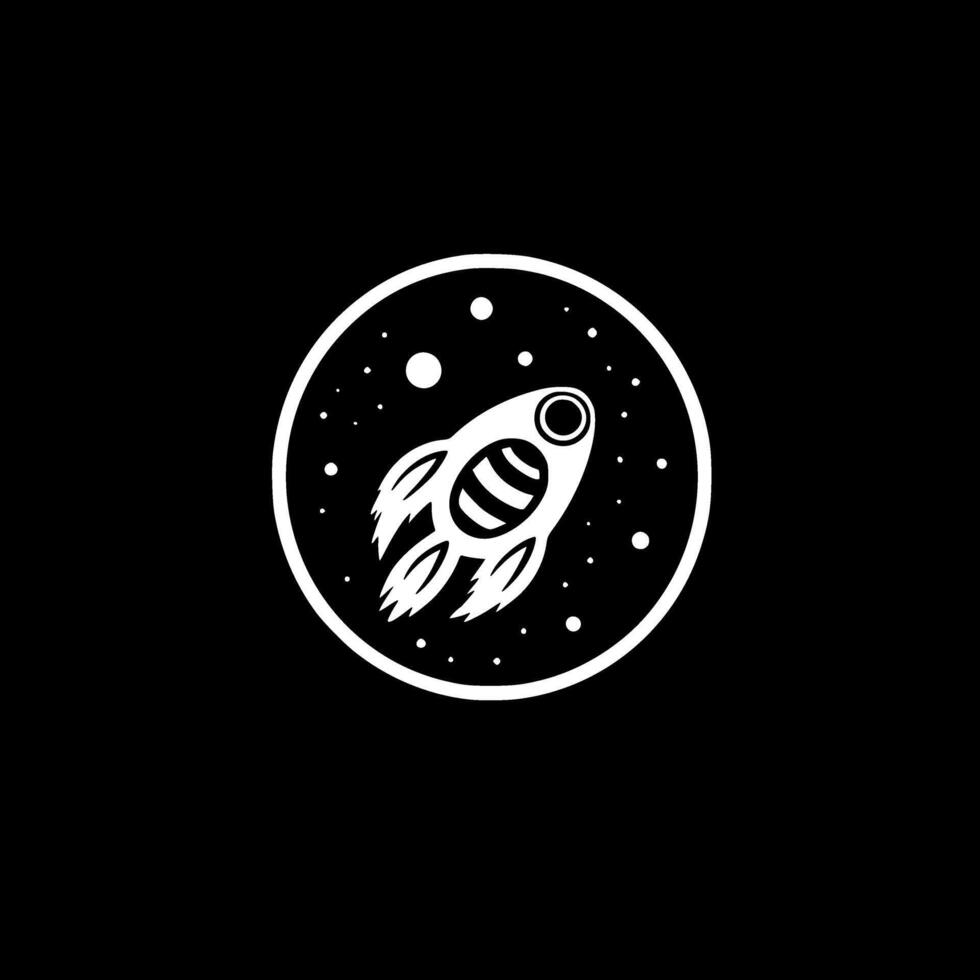 Space, Minimalist and Simple Silhouette - illustration vector