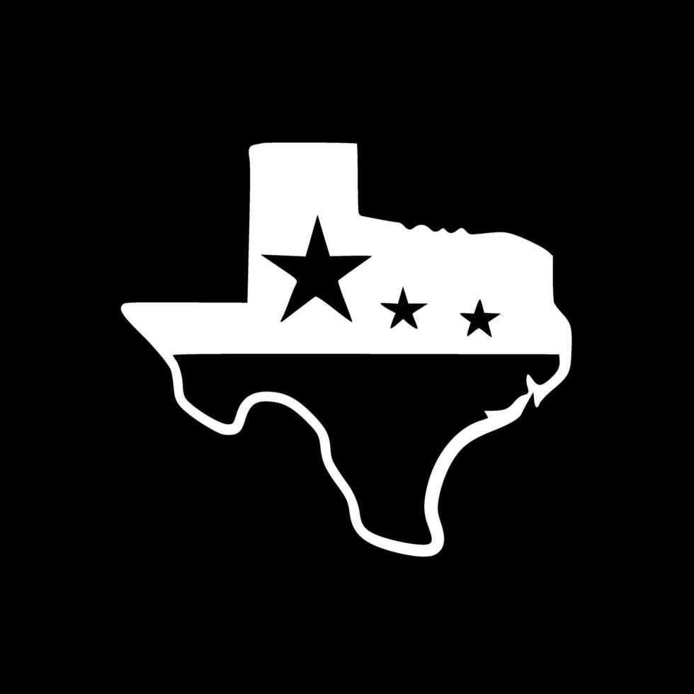 Texas, Minimalist and Simple Silhouette - illustration vector