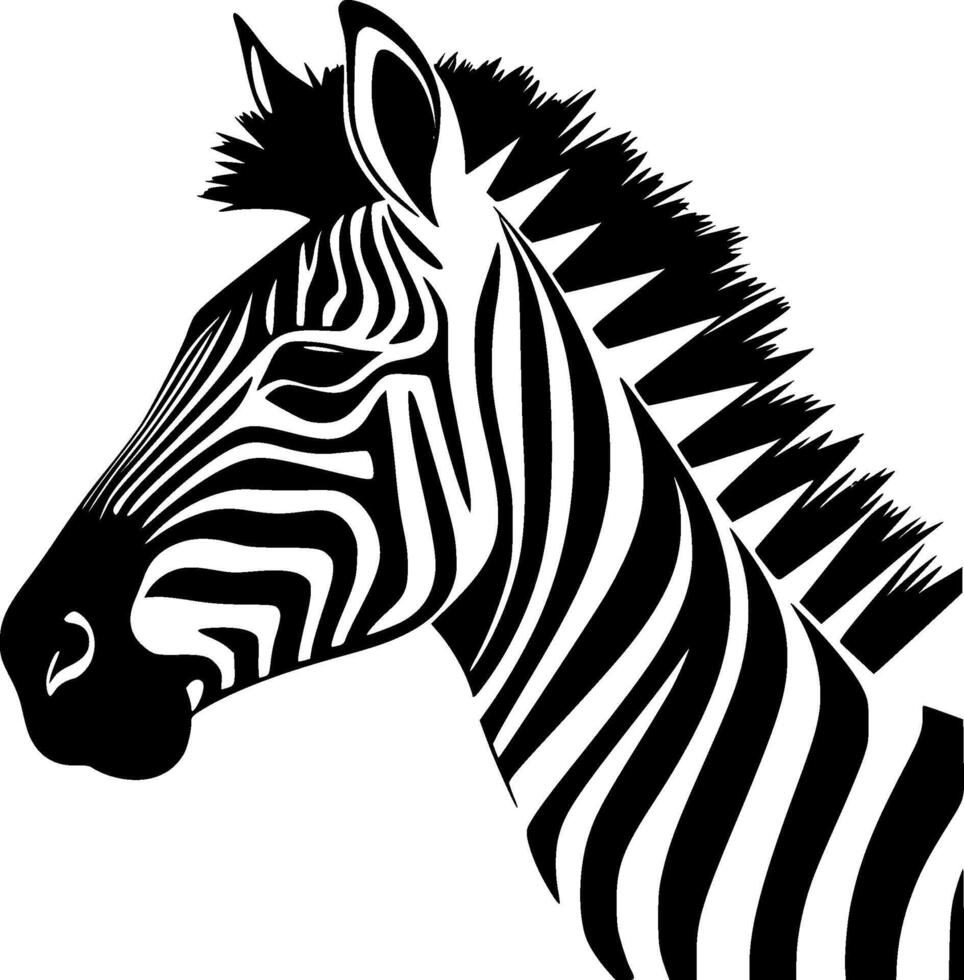 Zebra - High Quality Logo - illustration ideal for T-shirt graphic vector