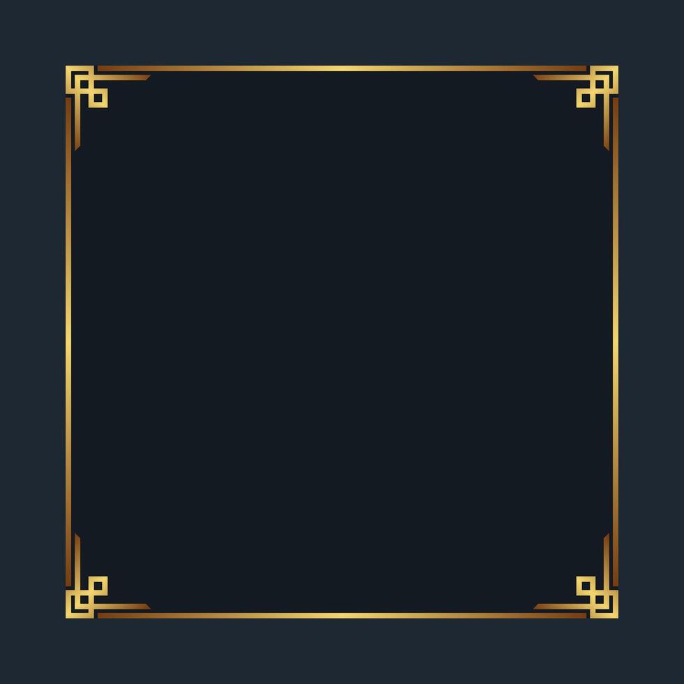 Royal golden frame luxury background with text space vector