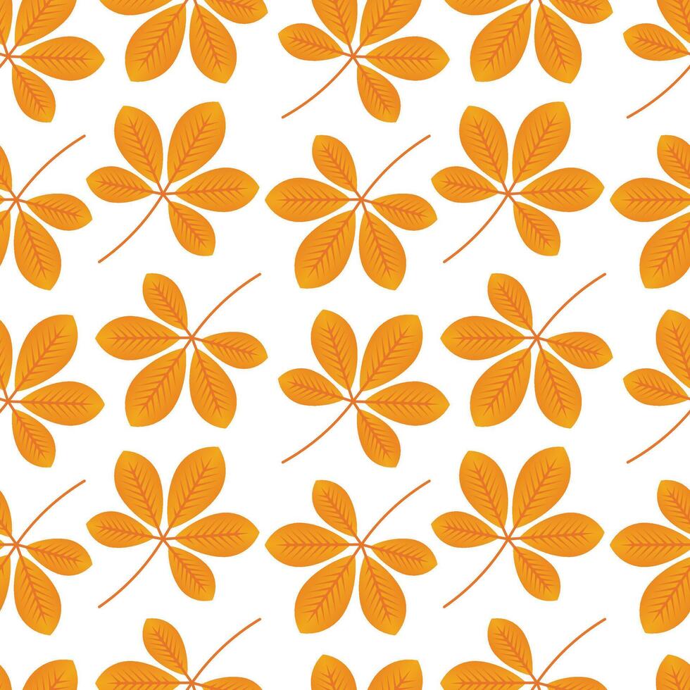 Autumn leaves pattern design vector