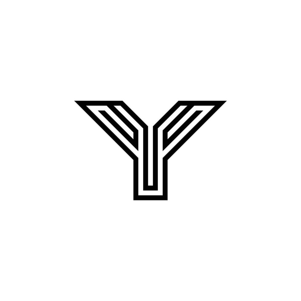 Alphabet Initials logo GY, YG, G and Y vector