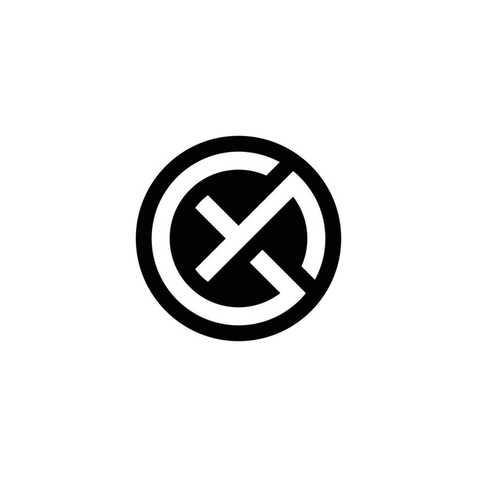 Alphabet Initials logo GY, YG, G and Y vector