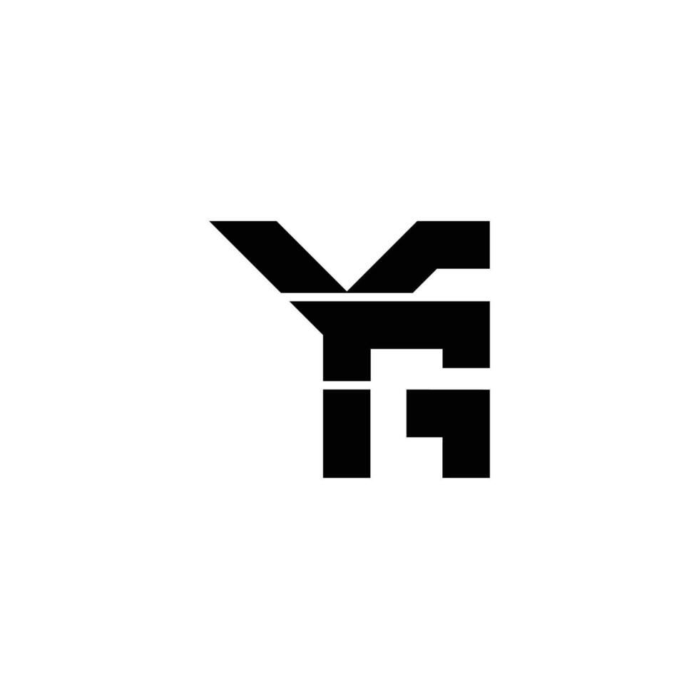 Alphabet Initials logo GY, YG, G and Y vector