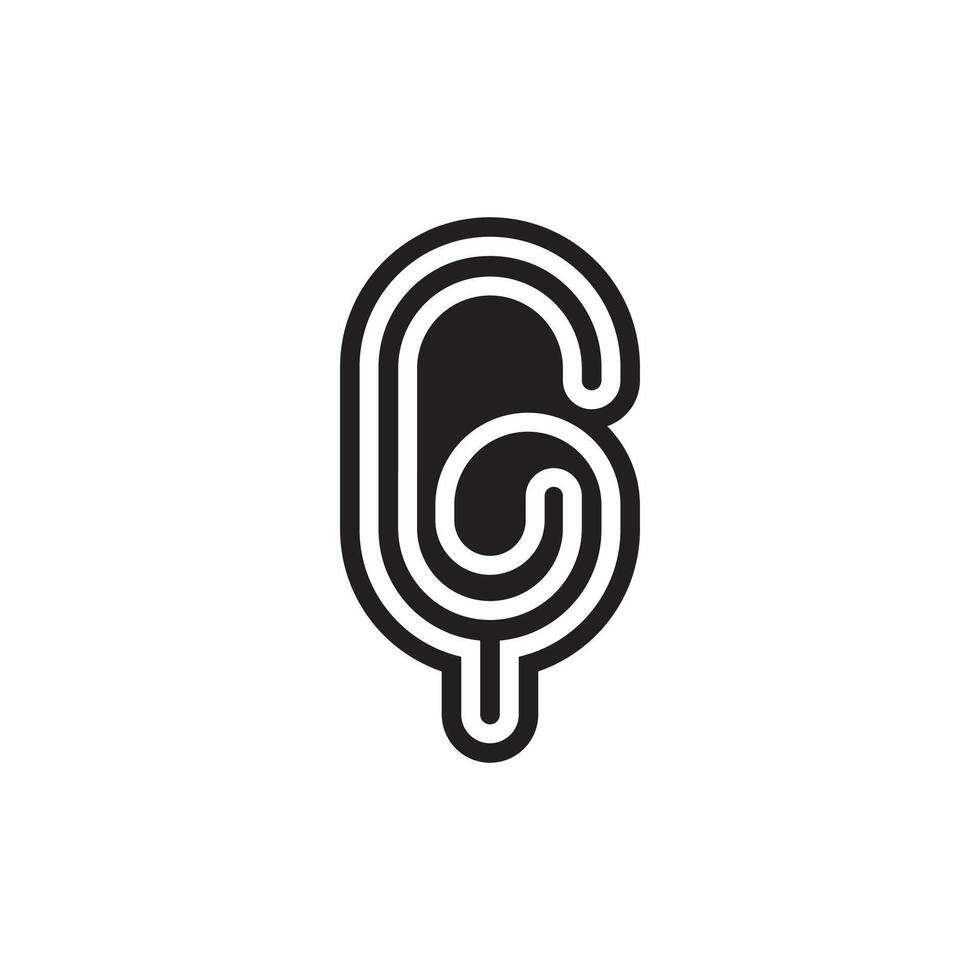 Alphabet Initials logo GY, YG, G and Y vector