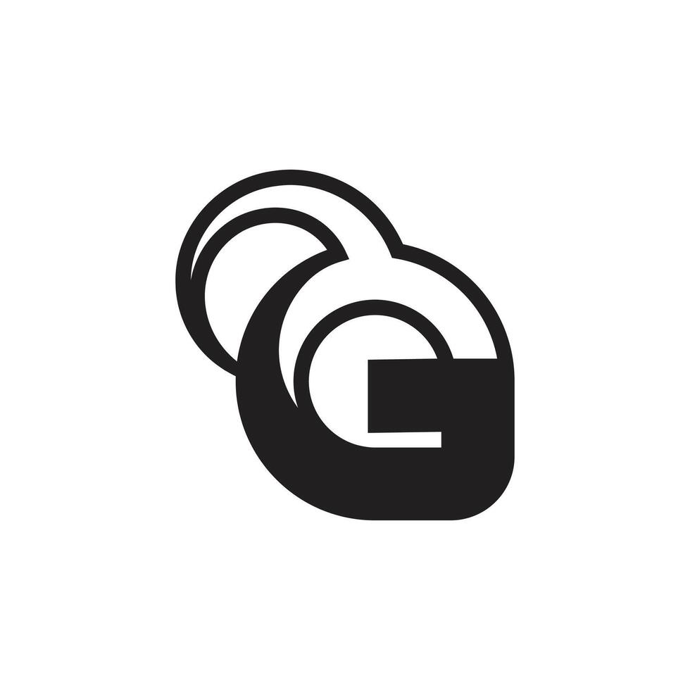 Alphabet Initials logo GY, YG, G and Y vector
