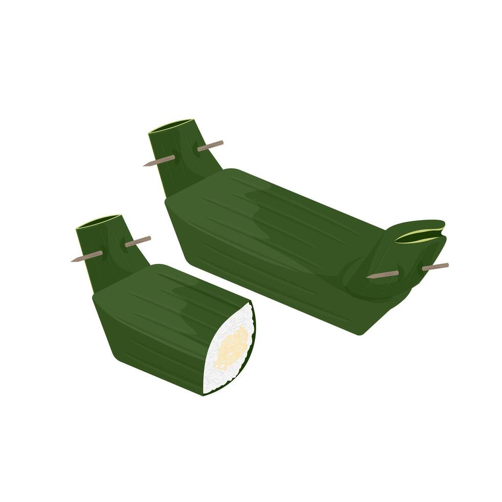 rebanado y todo lemper ayam vector