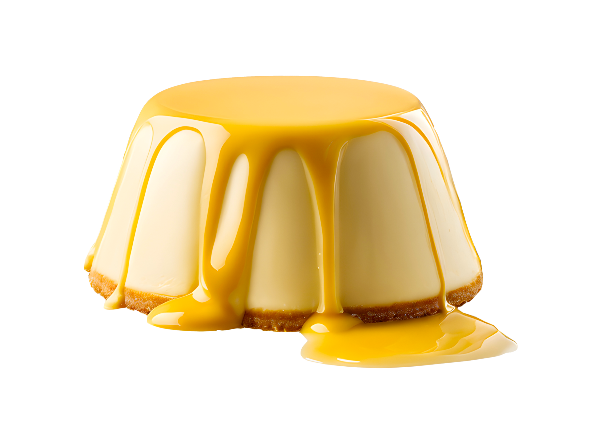 Sweet homemade bakery custard Pudding baked and dessert. AIGenerated