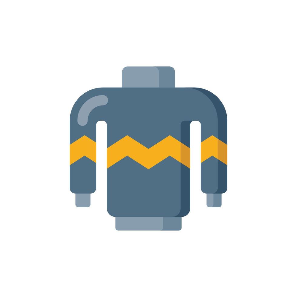 Sweater Flat Icon - Autumn Season Icon Illustration Design vector