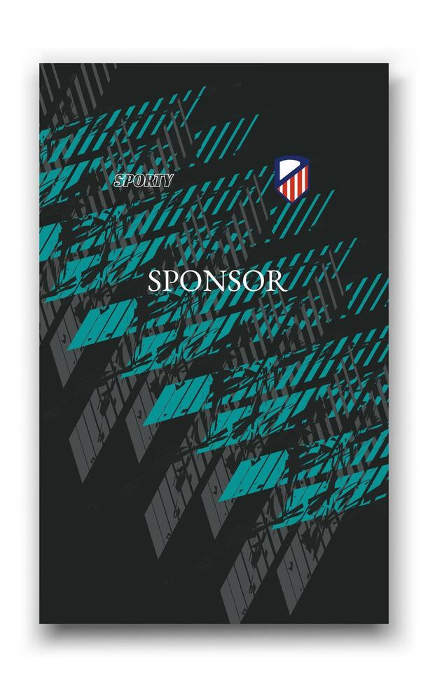 Abstract design template, suitable for jersey design, background, poster. vector