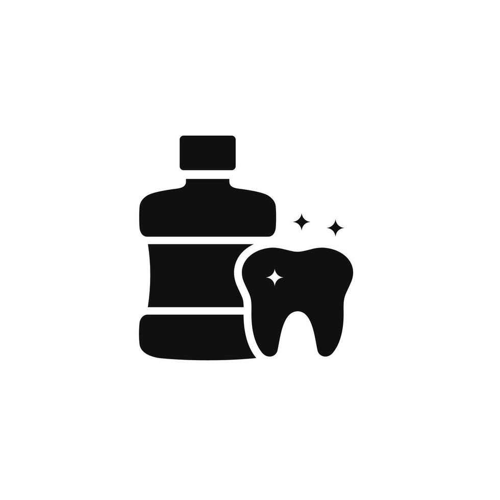 Mouthwash icon isolated on white background vector