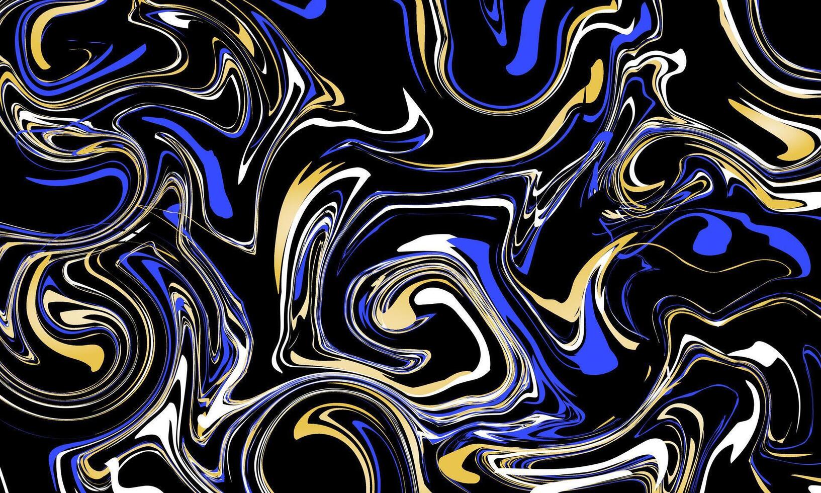colorful abstract fluid wave on black background. liquid wavy. vector