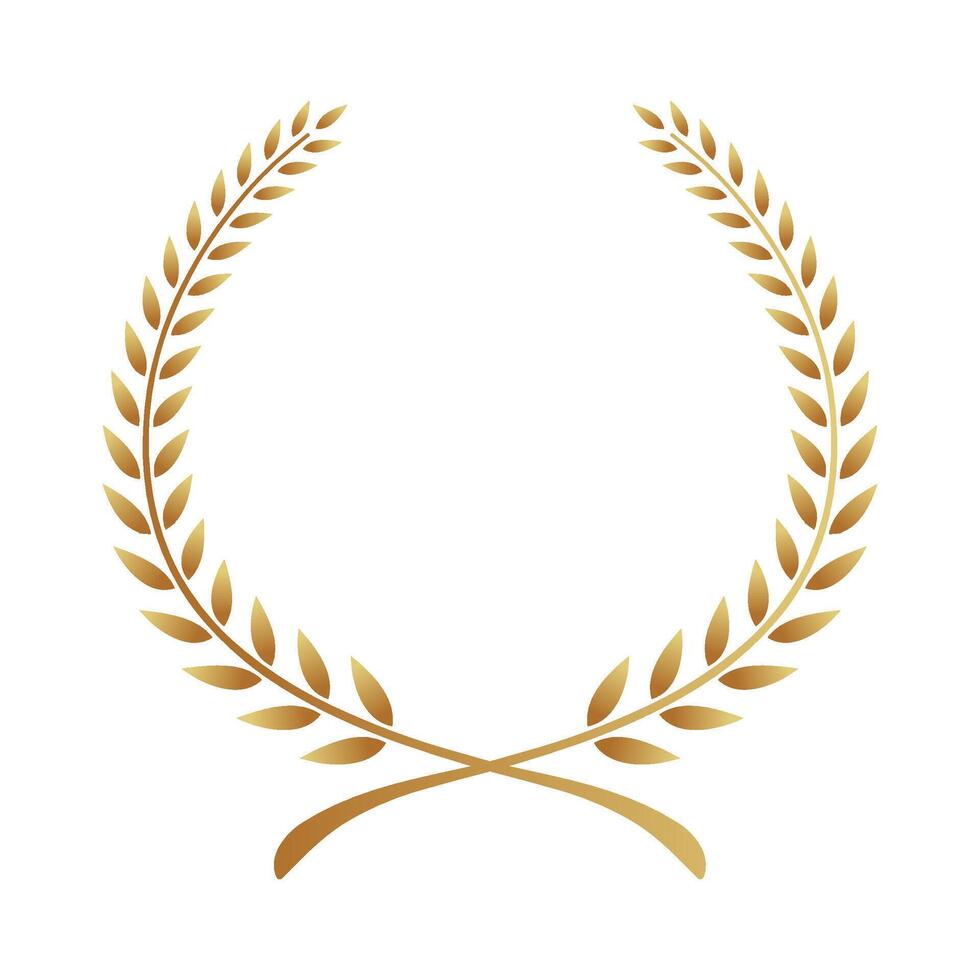 Golden Laurel Wreath for the winner vector
