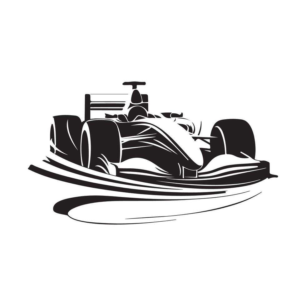 Racing car isolated on white background Stock . Racing Car on White vector