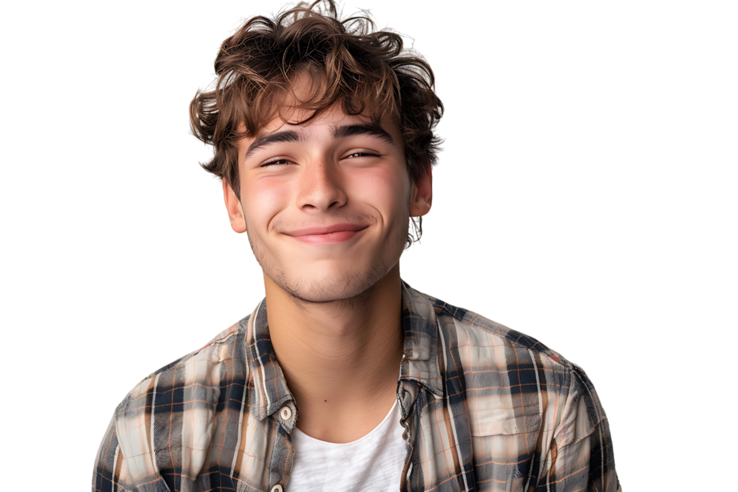 Studio shot of young man winking on isolated transparent background png