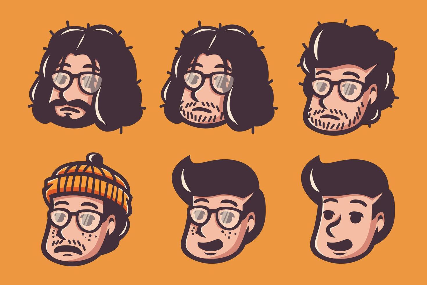 artist evolution doodle hand drawn collection vector