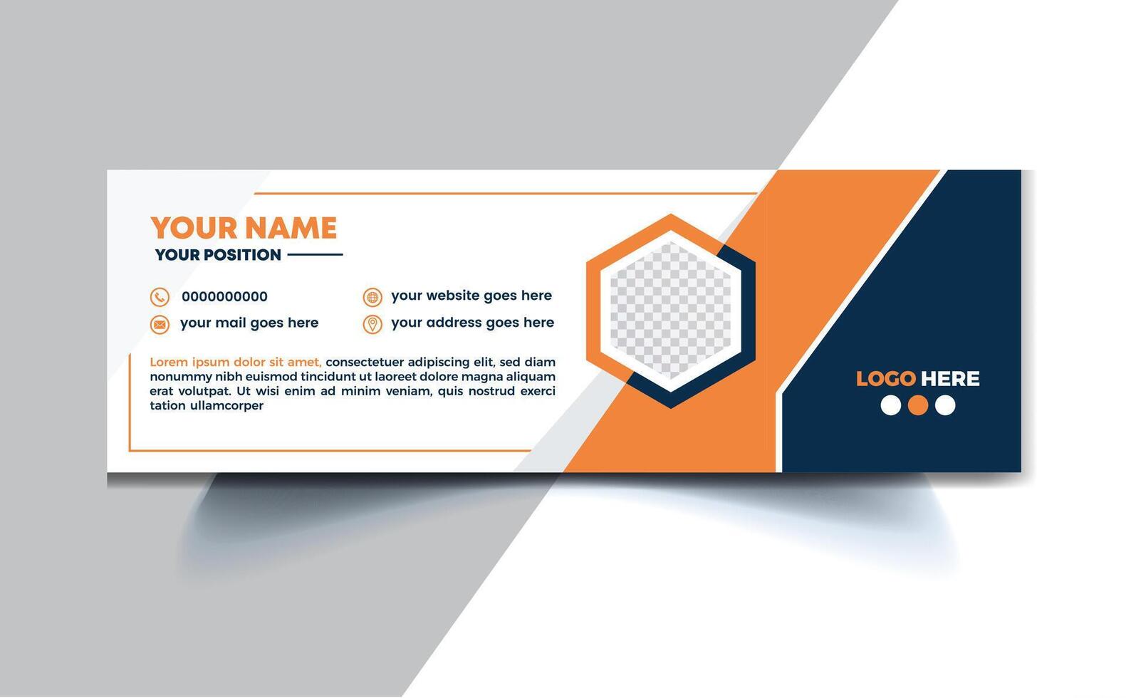 Email signature Design or email footer Design Pro SVG vector