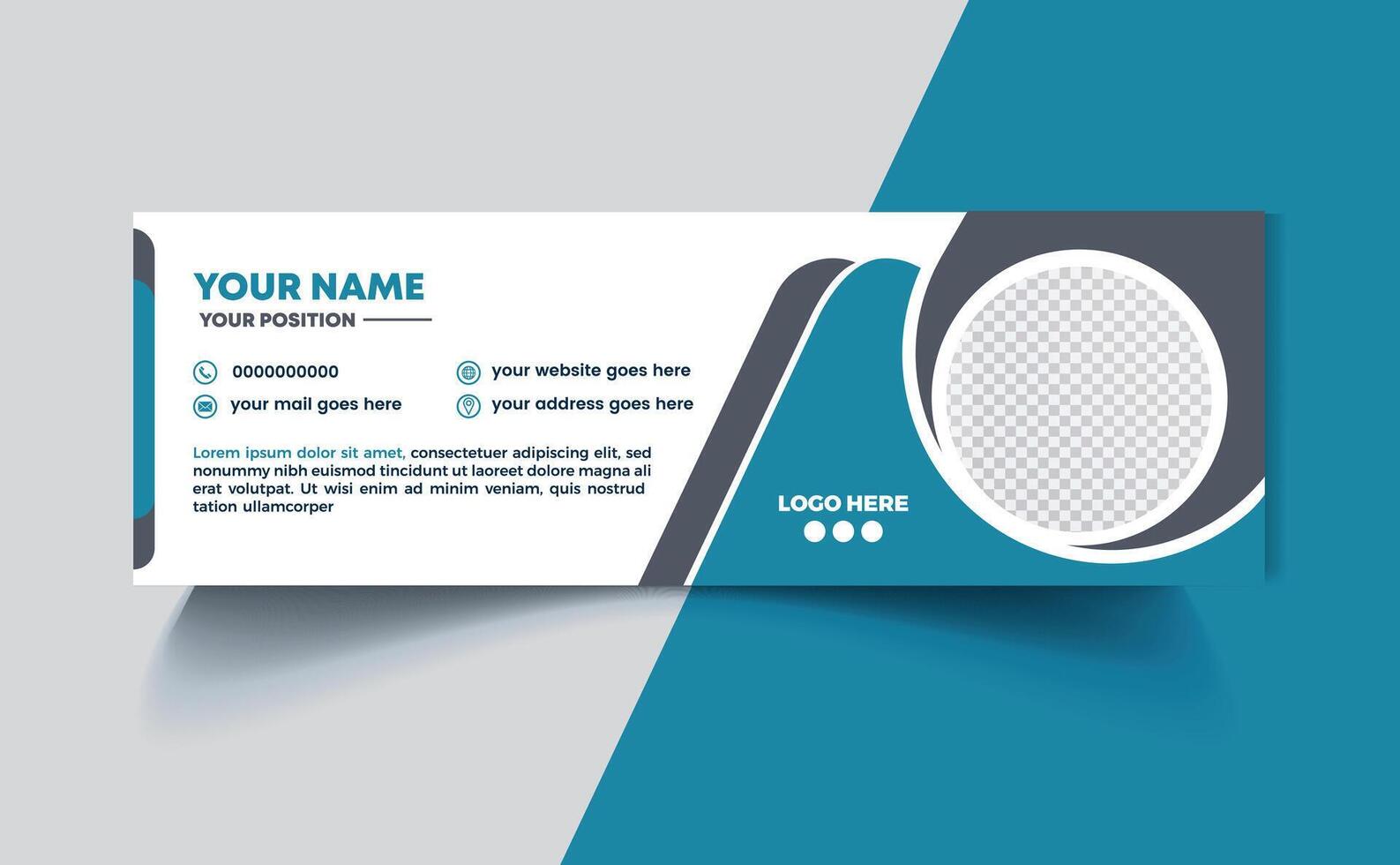 Email signature Design or email footer Design Pro SVG vector