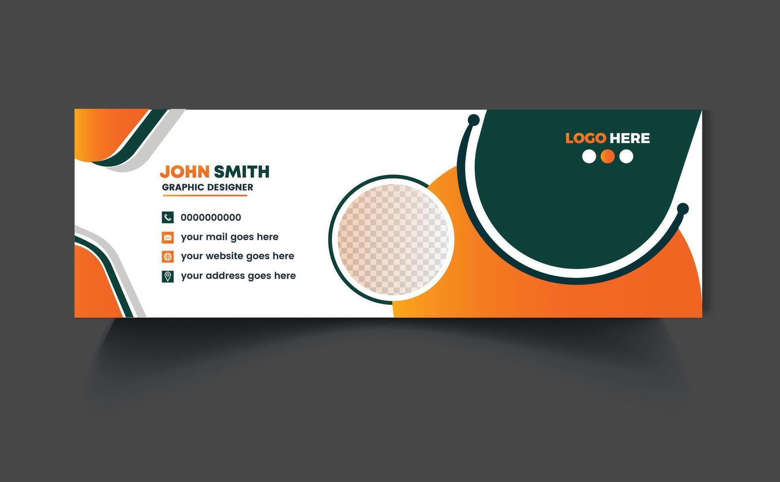 Email signature Design or email footer Design Pro SVG vector