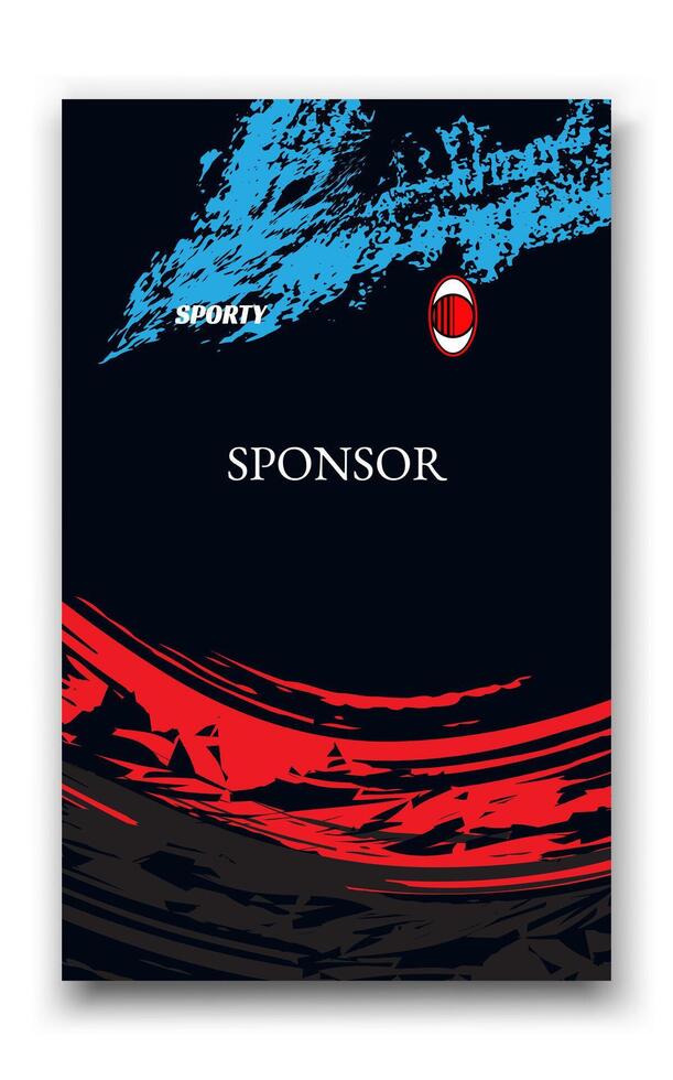Abstract design template, suitable for jersey design, background, poster. vector