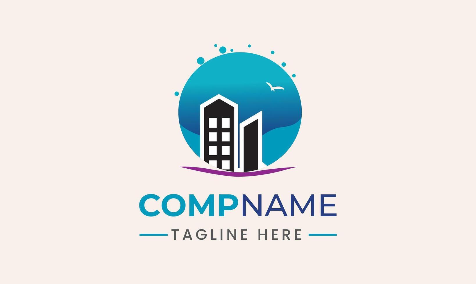 Real-estate icon with leaf, home icon with bird, building logo, icon house illustration symbol idea vector