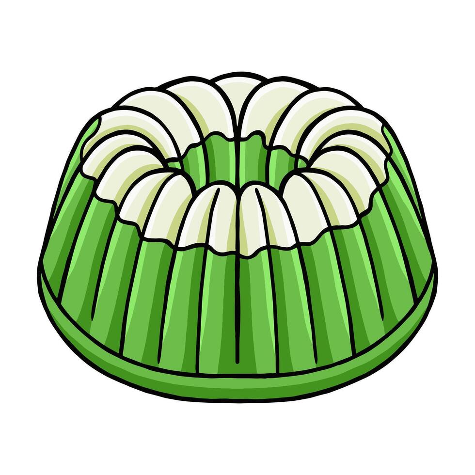 Kue Putu Ayu Indonesia Traditional Food vector