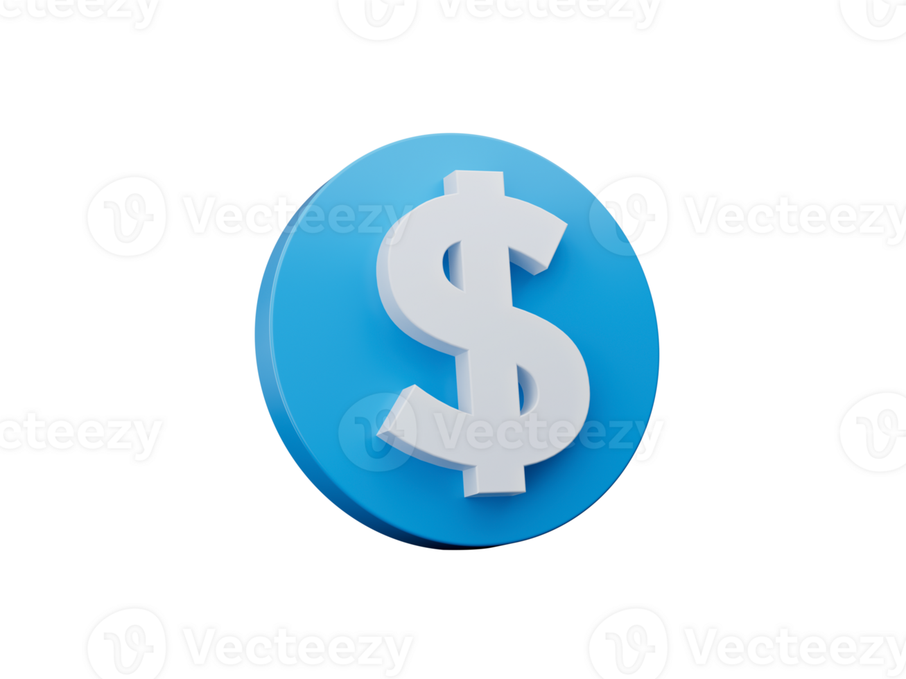 Dollar Symbol icon 3d illustration png