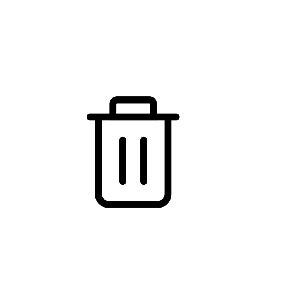 Trash can icon vector