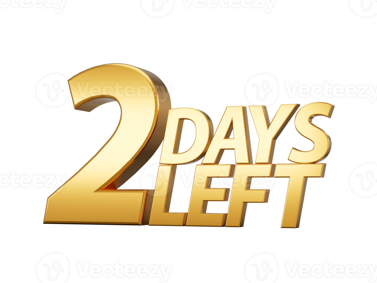 Two Days Left Only 2 days left Design Countdown banner. count time sale. Nine, eight, seven, six, five, four, three, two, one, zero days left 3d illustration png