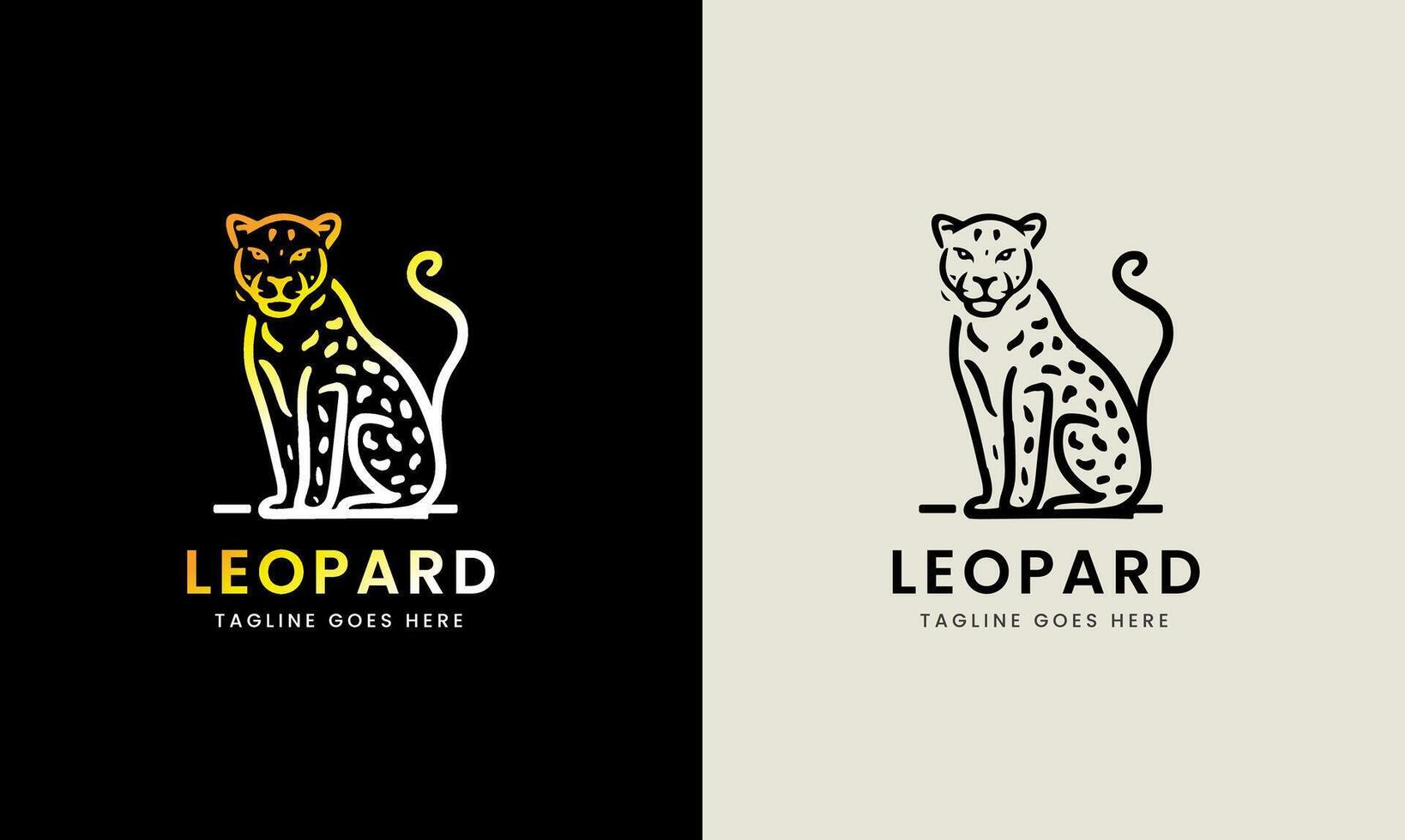 leopardo icono símbolo Puma, jaguar cabeza, gato Tigre animal logo modelo imagen ilustración vector