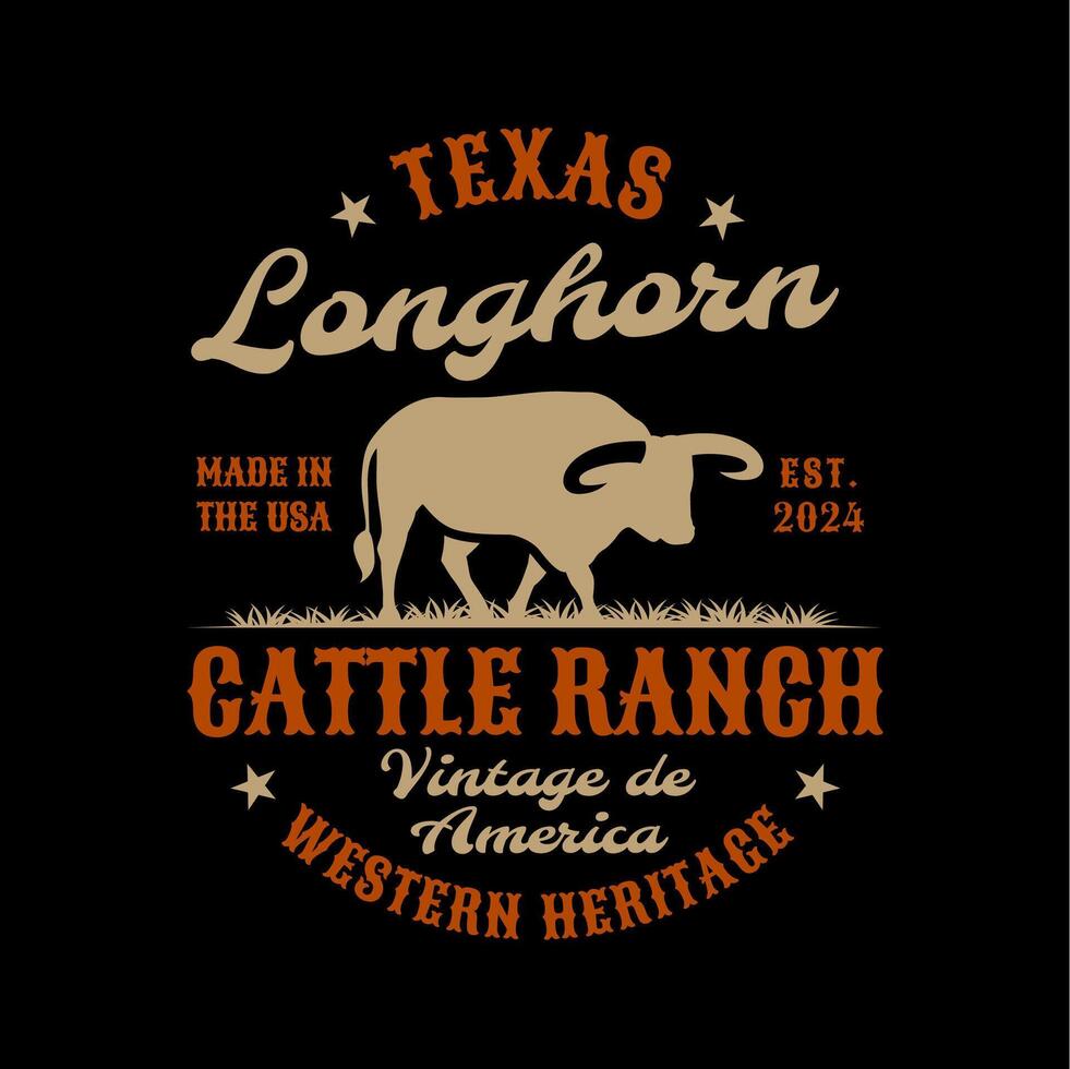 occidental Texas Longhorn angus vaca toro vacas rancho logo vector