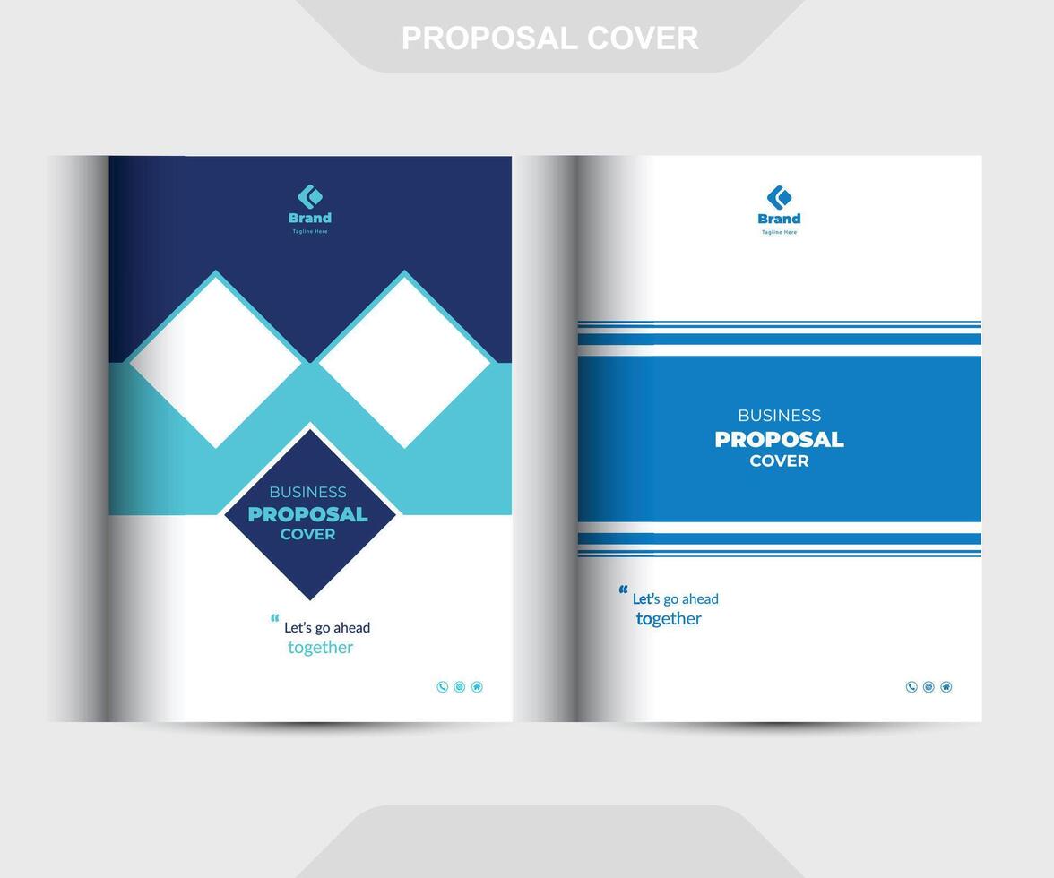 Corporate Business Proposal Cover Design Template vector