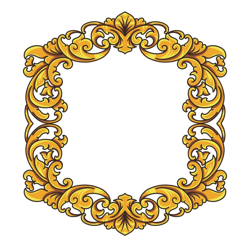 aislado fronteras o marcos ornamento. ornamental elementos para tu diseños negro y oro colores. floral tallado decoración para postales o invitaciones para social medios de comunicación. vector