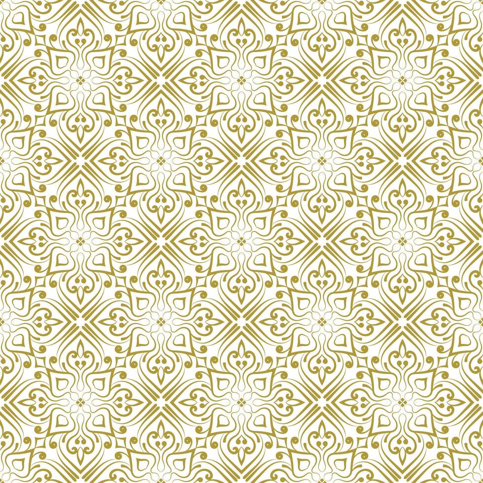 luxury seamless golden pattern style for textile or invitation card template design vector