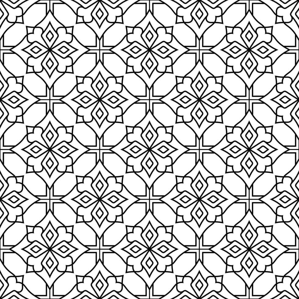 luxury black seamless geometric pattern vector