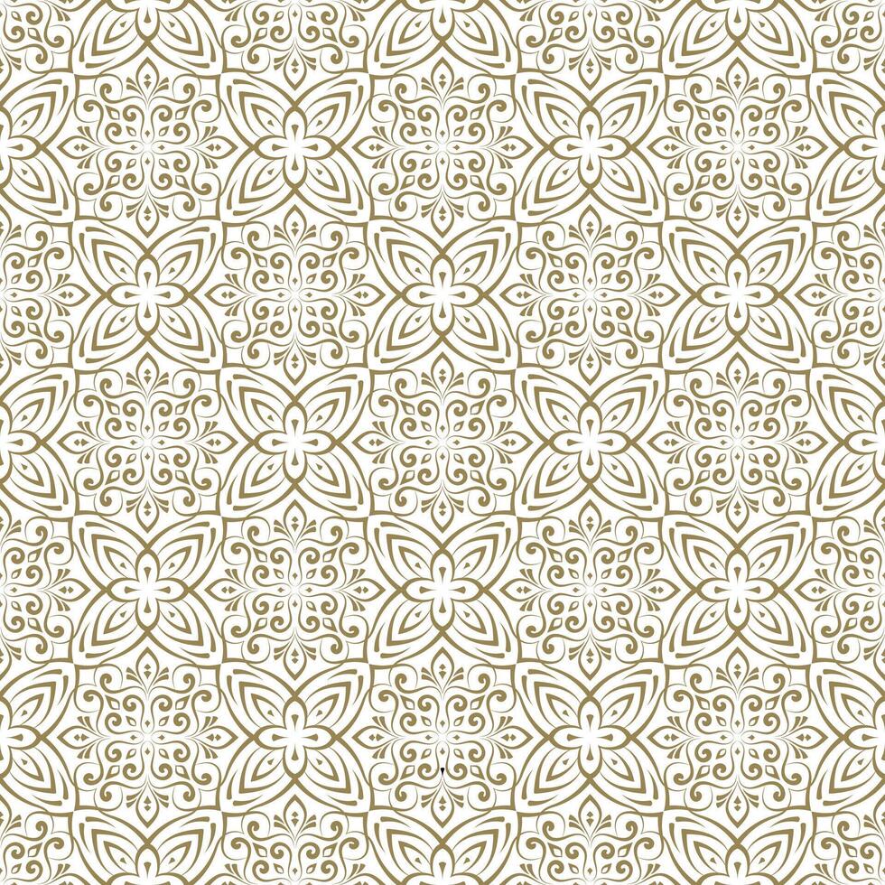 vintage seamless swirl ornamental pattern design for textile and invitation vector