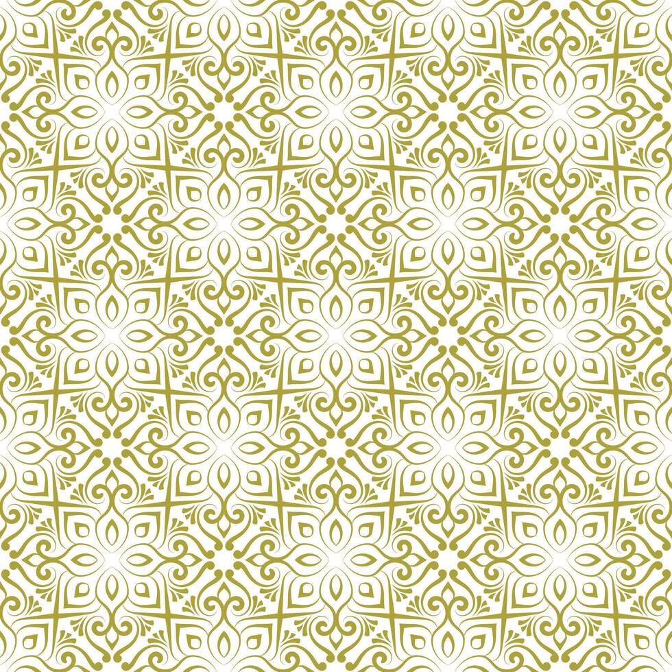 clean golden seamless pattern ornamental style for textile or invitation card template design vector