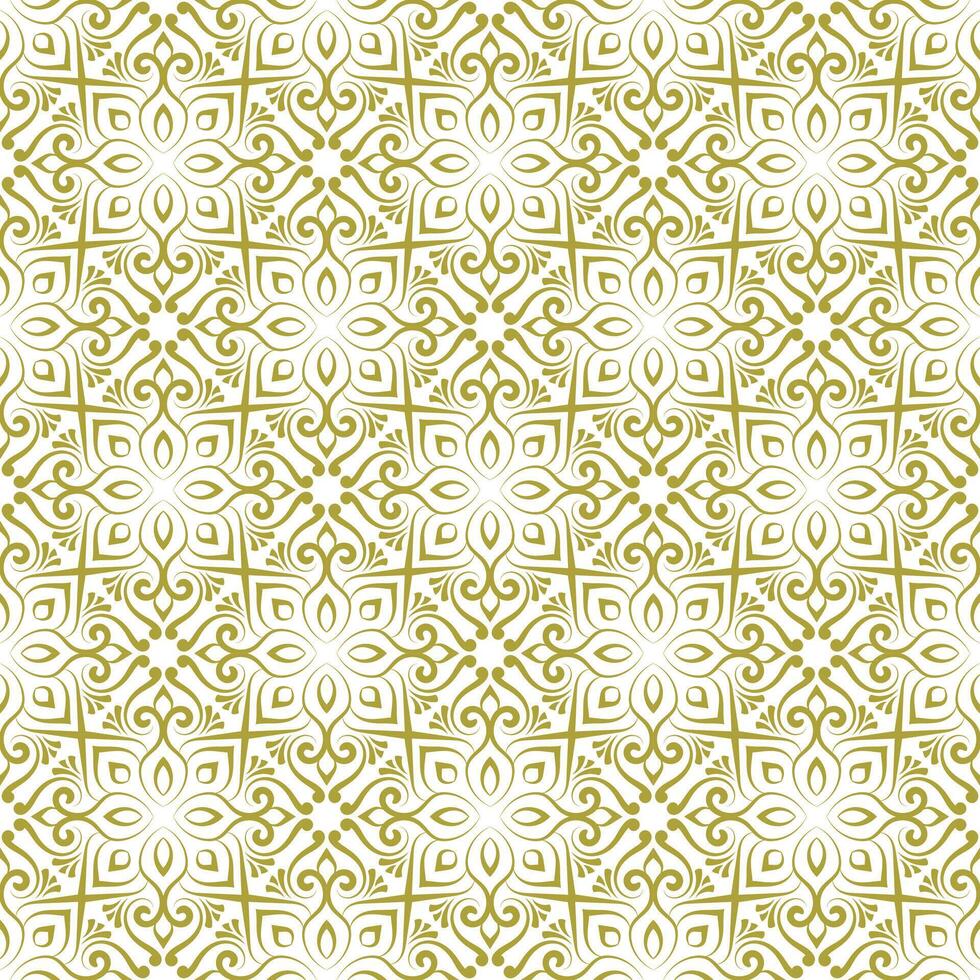 clean golden seamless pattern ornamental style for textile or invitation card template design vector