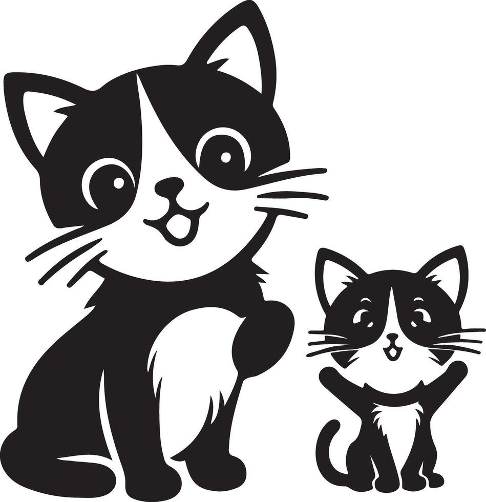 Happy Kitten cat vector