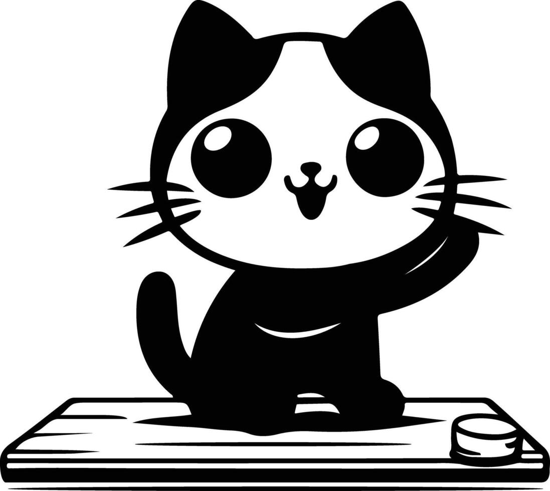 Happy Kitten cat vector