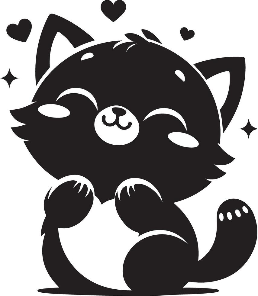 Happy Kitten cat vector