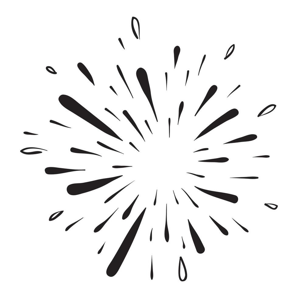 Starburst, sunburst element. vector