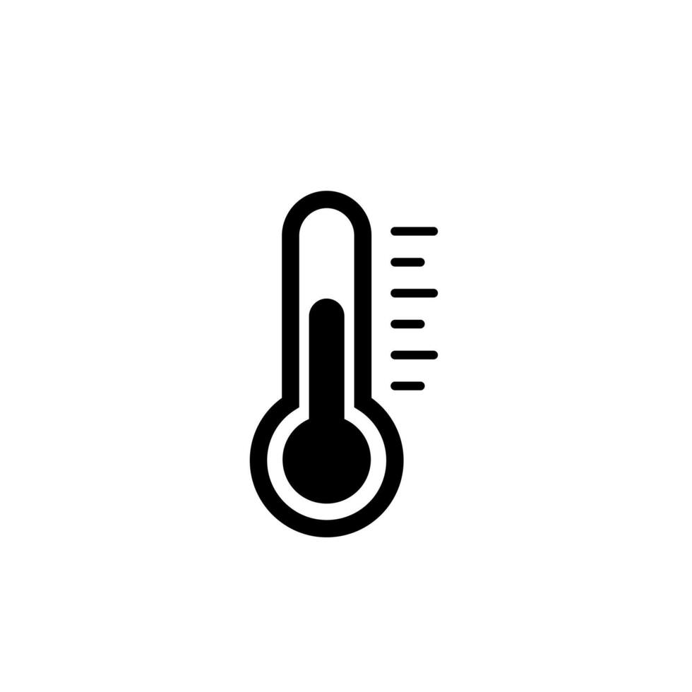 Thermometer icon, simple vector
